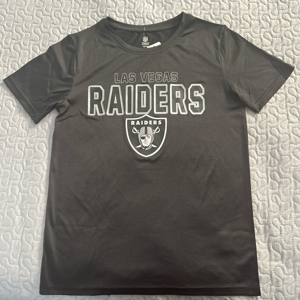 NFL Las Vegas raiders football team tee shirt 10/12 youth new unisex